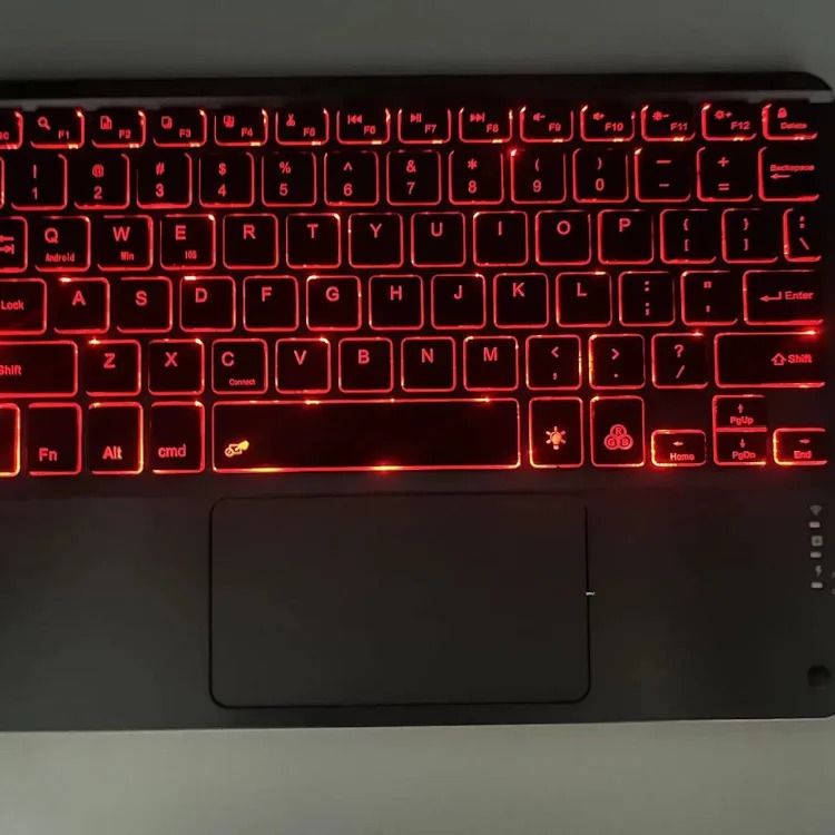 Bluetooth keyboard suitable for i Pad tablet Huawei Apple mobile phone silent office magic control wireless full color touch keyboard