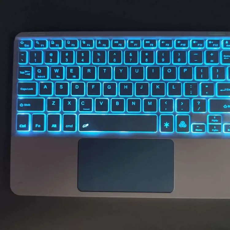 Bluetooth keyboard suitable for i Pad tablet Huawei Apple mobile phone silent office magic control wireless full color touch keyboard