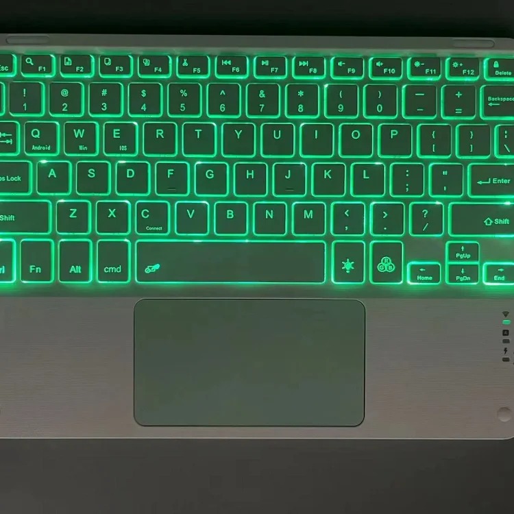 Bluetooth keyboard suitable for i Pad tablet Huawei Apple mobile phone silent office magic control wireless full color touch keyboard