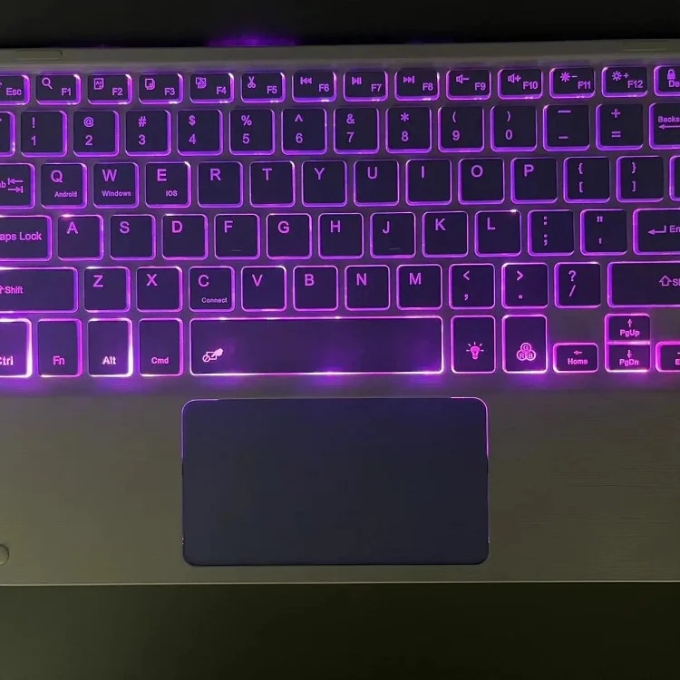 Bluetooth keyboard suitable for i Pad tablet Huawei Apple mobile phone silent office magic control wireless full color touch keyboard