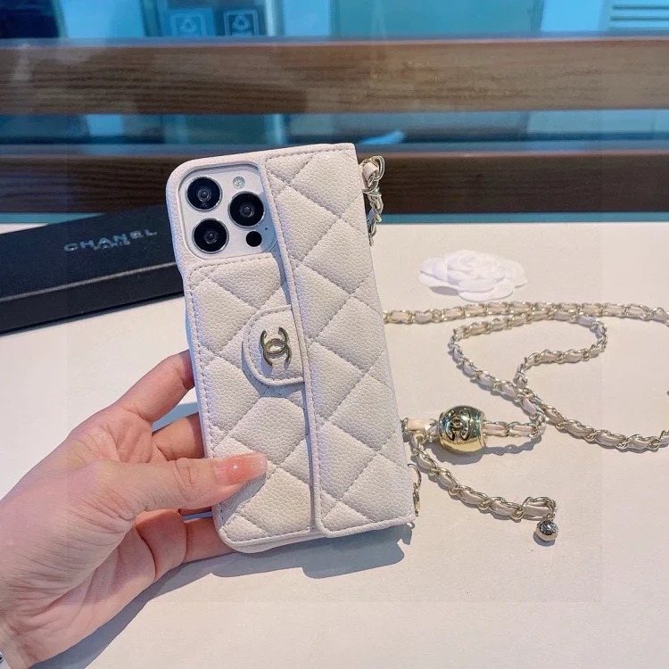 Louis Vuitton New bag decorations and keychains Presbyopic card holder mobile phone case Card holder double C buckle denim card holder mobile phone case Chain ⛓️Shoulder strap crossbody mobi