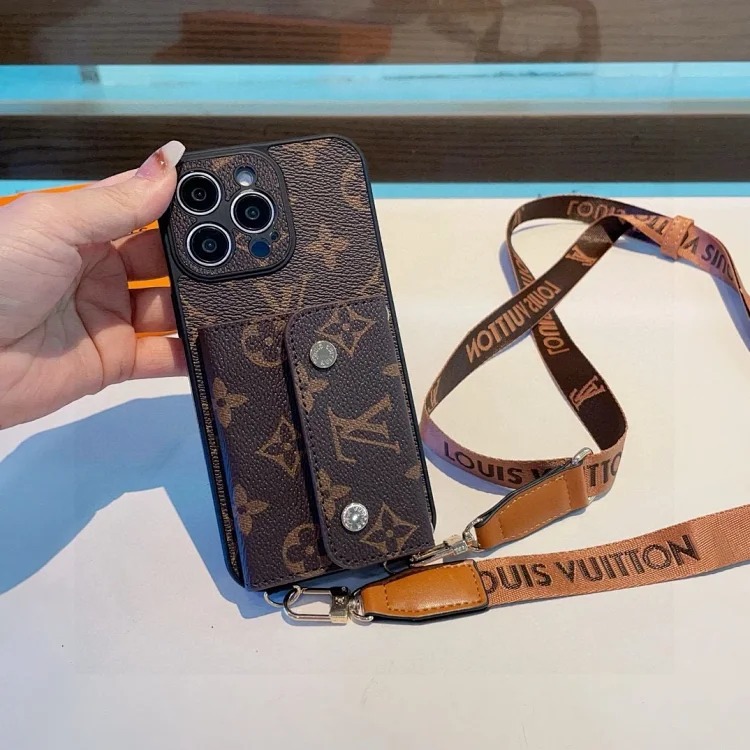 Louis Vuitton New bag decorations and keychains Presbyopic card holder mobile phone case Card holder double C buckle denim card holder mobile phone case Chain ⛓️Shoulder strap crossbody mobi
