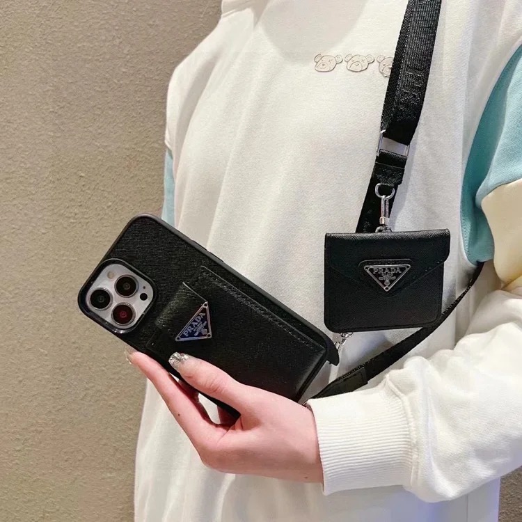 Louis Vuitton New bag decorations and keychains Presbyopic card holder mobile phone case Card holder double C buckle denim card holder mobile phone case Chain ⛓️Shoulder strap crossbody mobi