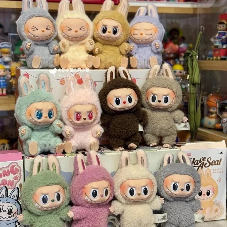 Vinyl face ornament Macaron first and second generation plush toy doll figure