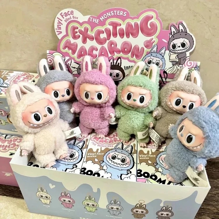 Vinyl face ornament Macaron first and second generation plush toy doll figure