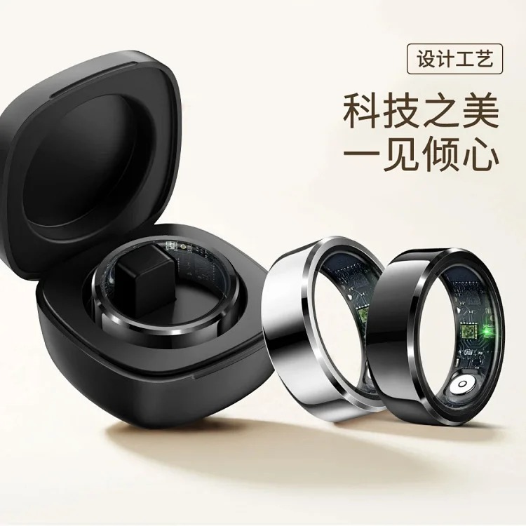 Cross-border new R6 smart ring charging compartment blood oxygen sleep tracking heart rate photo sports mode waterproof ring image 10