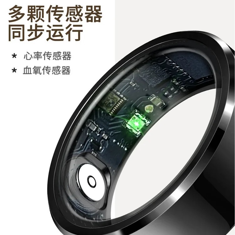 Cross-border new R6 smart ring charging compartment blood oxygen sleep tracking heart rate photo sports mode waterproof ring image 11