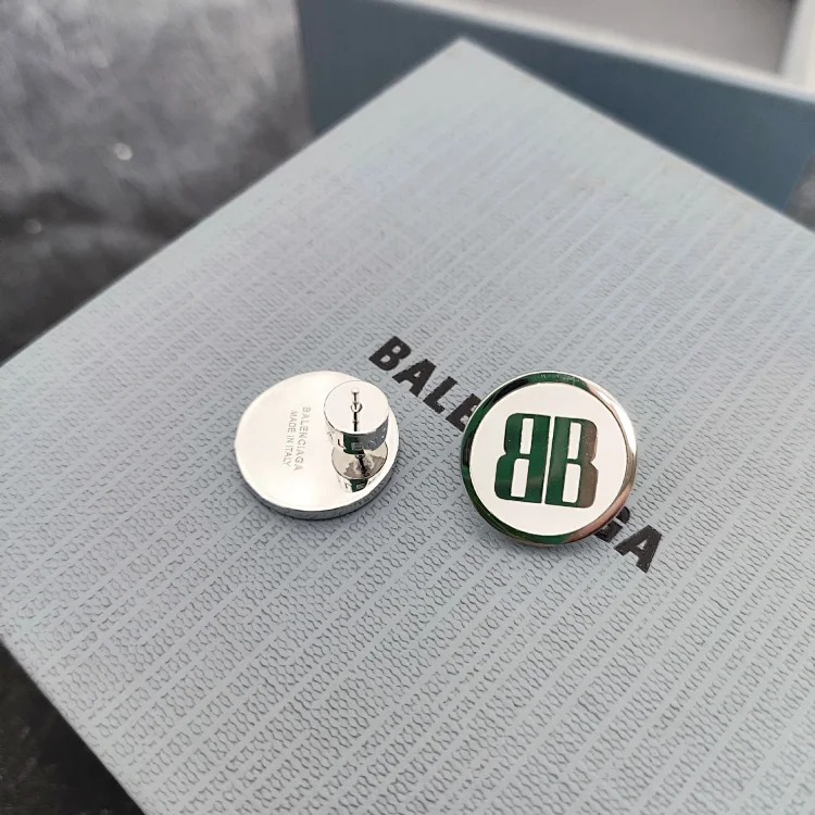 Paris style high polished round earrings, simple and versatile street style earrings, slimming couple earrings