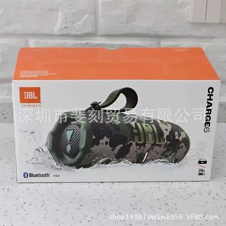 CHARGE6 Stamped Music Shockwave 6 Bluetooth Speaker Outdoor Portable Subwoofer Wireless Audio Hi Fi