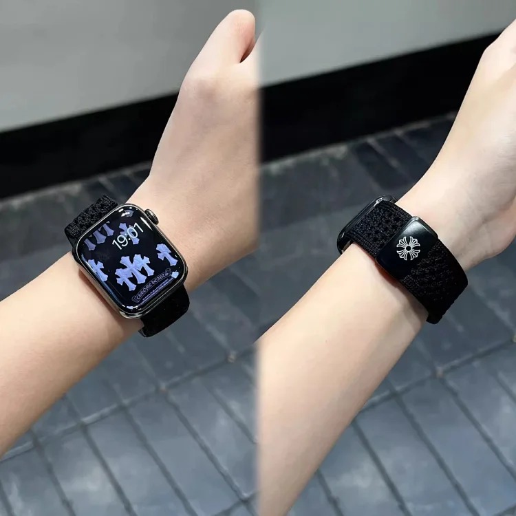 Croxin nylon knitted watch strap suitable for S10 watch S11 watch strap iwatch9 new applewatch8SE
