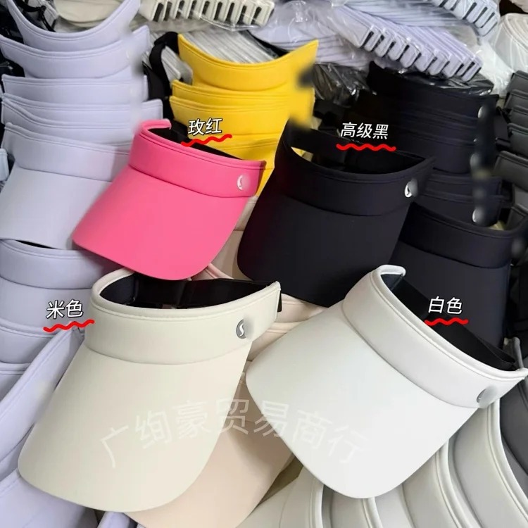 Lulu sun protection hat summer outdoor sports face covering hollow sun hat cycling sun hat running breathable and lightweight
