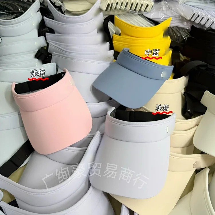 Lulu sun protection hat summer outdoor sports face covering hollow sun hat cycling sun hat running breathable and lightweight