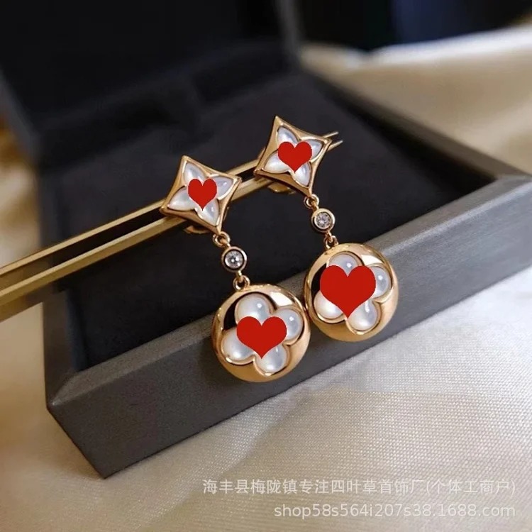 V gold cross-border hot selling four-leaf clover 18K gold non-fading bracelet light luxury high-end jewelry necklace wholesale manufacturer