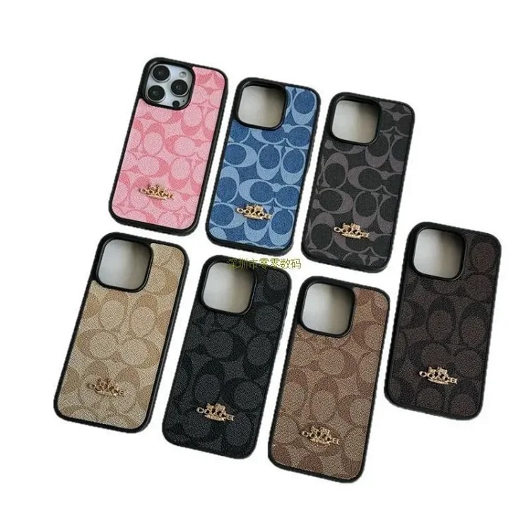 Apple New trendy brand suitable for i Phone17Promax mobile phone case light luxury retro 15 Pro all-inclusive protective cover cross-border
