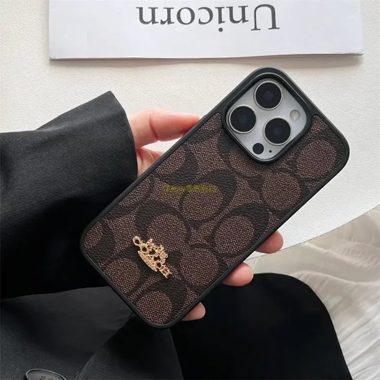 Apple New trendy brand suitable for i Phone17Promax mobile phone case light luxury retro 15 Pro all-inclusive protective cover cross-border
