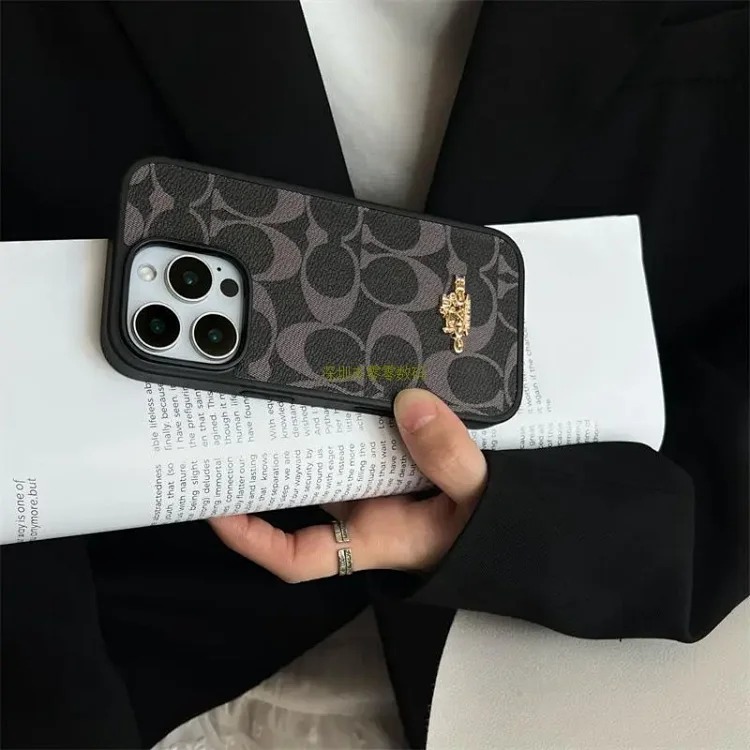Apple New trendy brand suitable for i Phone17Promax mobile phone case light luxury retro 15 Pro all-inclusive protective cover cross-border
