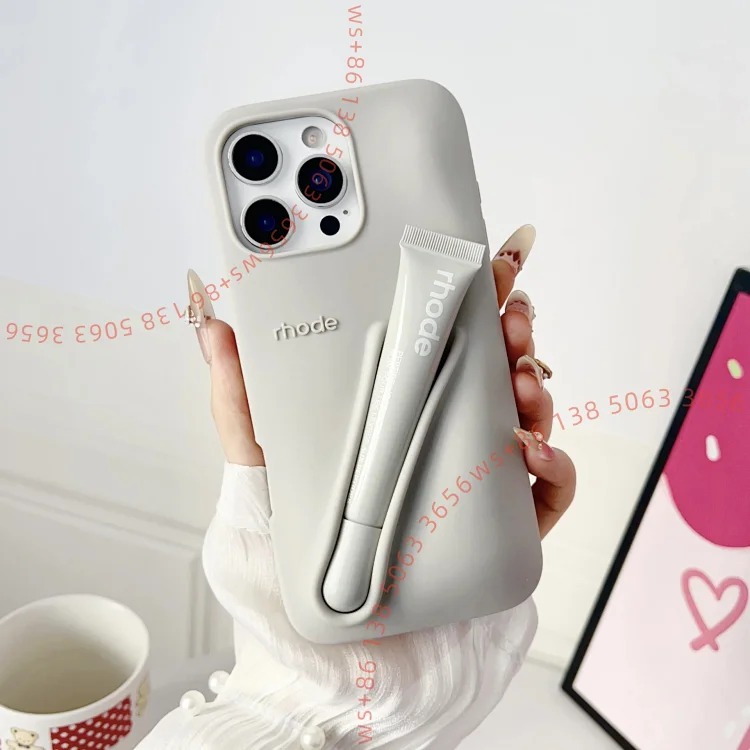 HX13-Lipstick, lip glaze, lip gloss silicone mobile phone case (non-refundable and non-exchangeable for non-quality issues)