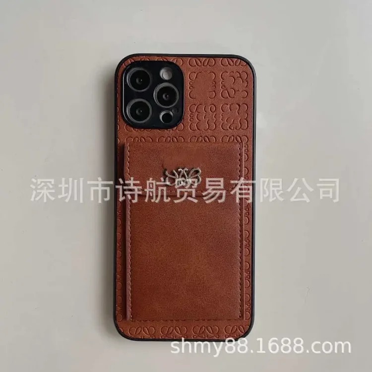 Suitable for 16promax Apple mobile phone case coin card holder solid color simple all-inclusive anti-fall protective cover new style image 5