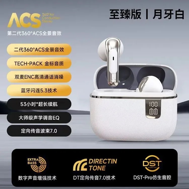 Cross-border Y1107 new wireless Bluetooth headset leather pattern style in-ear long battery life S32 Bluetooth headset factory
