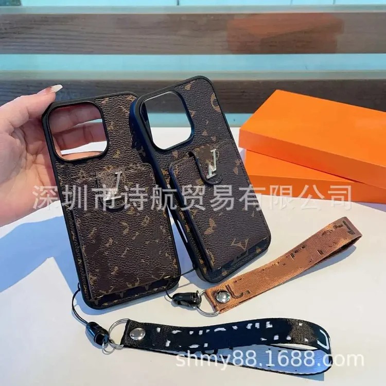 Suitable for ihone17promax mobile phone case, trendy brand card, fashionable printing, Apple 16 anti-fall all-inclusive protective case