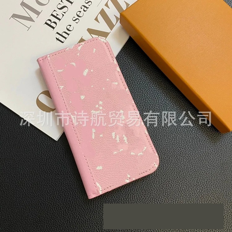 Apple Trendy brand leather leather case suitable for i Phone17promnax light luxury advanced protective case 15/14pro/16 shell