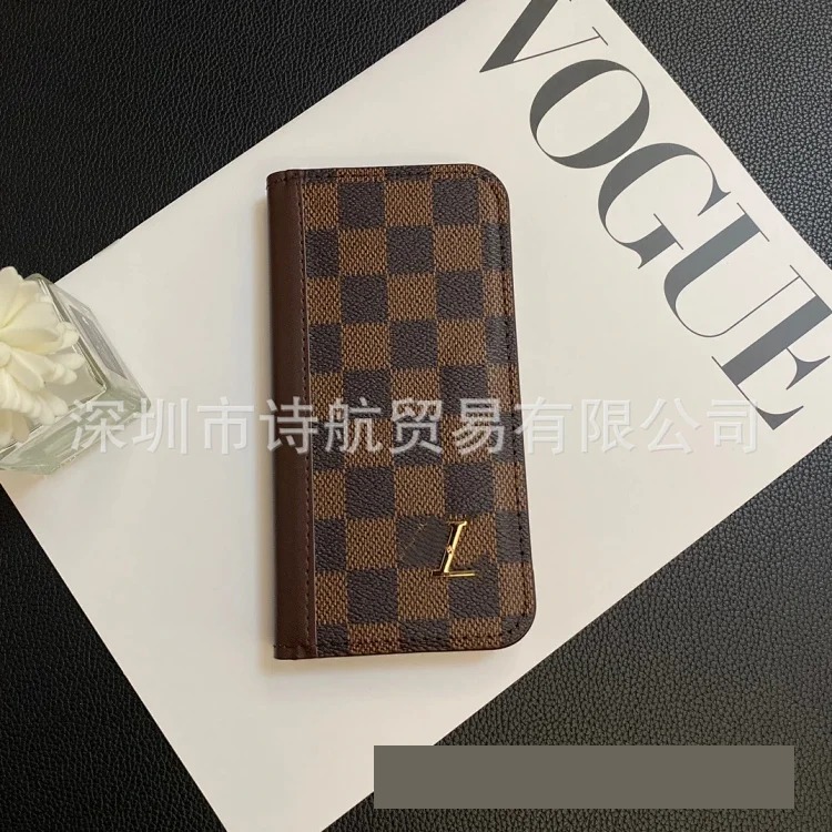 Luxury trendy stitching color leather card case suitable for i Phone17PROMAX mobile phone case Apple 16Pro protective case image 6