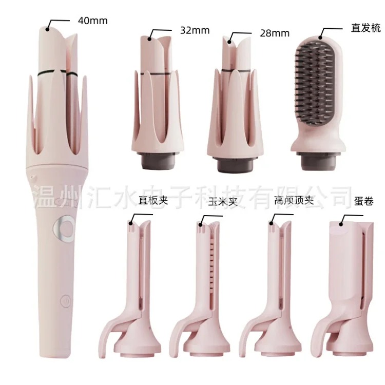 All-in-one head-changing fully automatic hair curling iron straight hair comb egg roll fluffy curl artifact timed nine-in-one curling iron image 2
