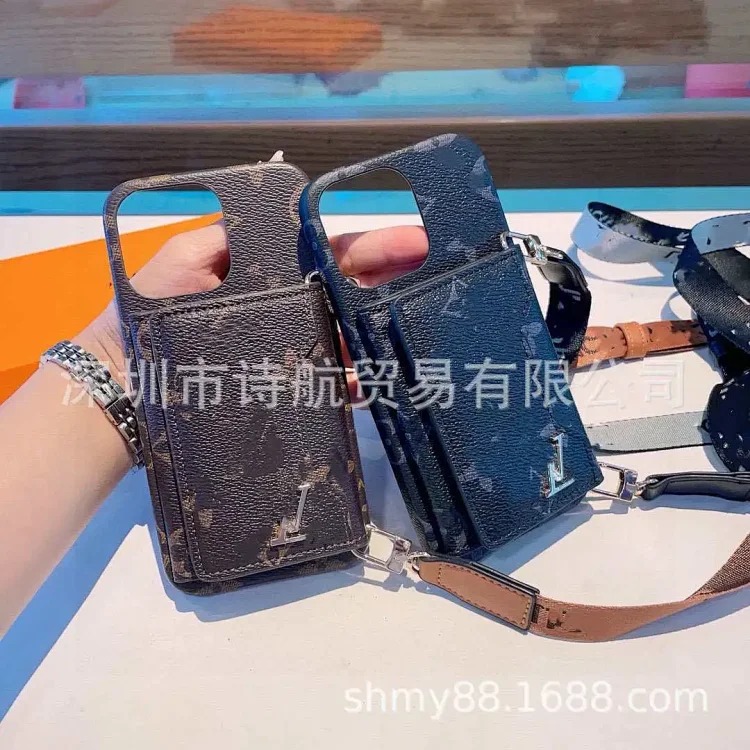 Suitable for ihone17promax mobile phone case Apple 16/15/pro folding card holder multi-function protective cover