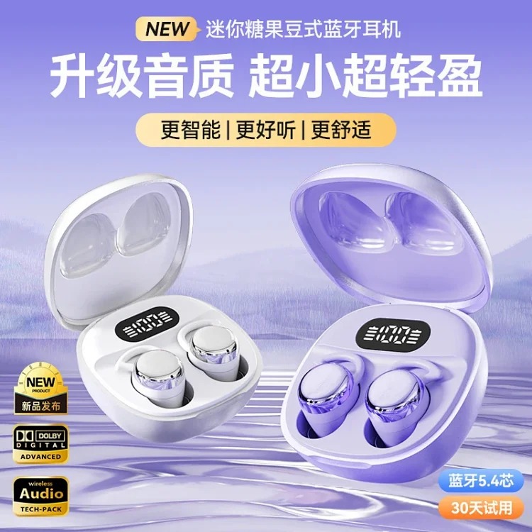 X62pro cross-border new Bluetooth headset mini side sleeping sleep headset invisible wireless ultra-long battery life source factory
