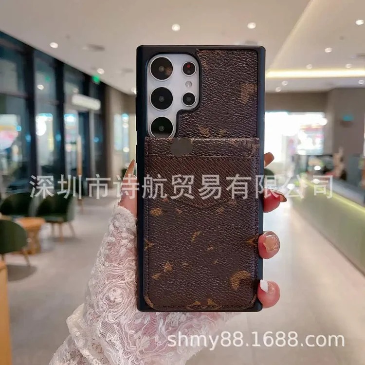 European and American applicable ihone17promax card phone case new retro color multi-functional anti-fall protective case