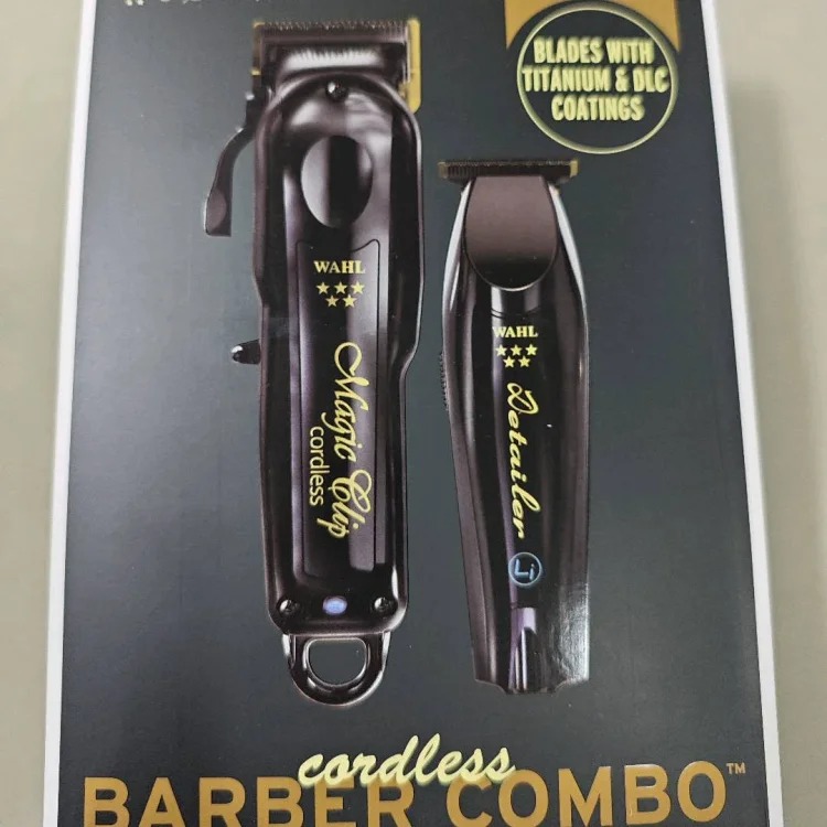 Domestic Wa Cordless Barber Combo Black Magic Clamp and Detail Trimmer 302539