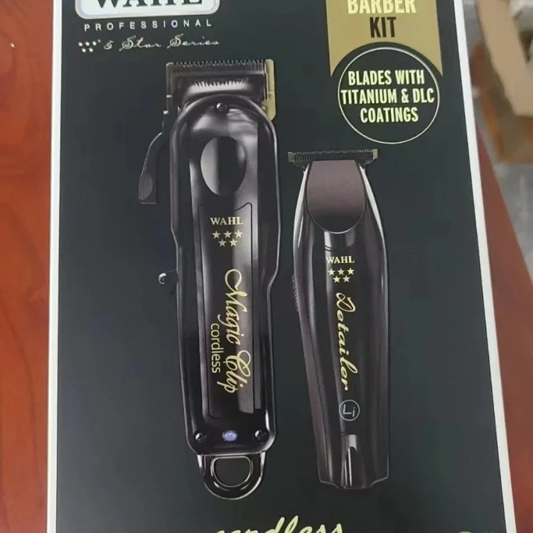 Domestic Wa Cordless Barber Combo Black Magic Clamp and Detail Trimmer 302539