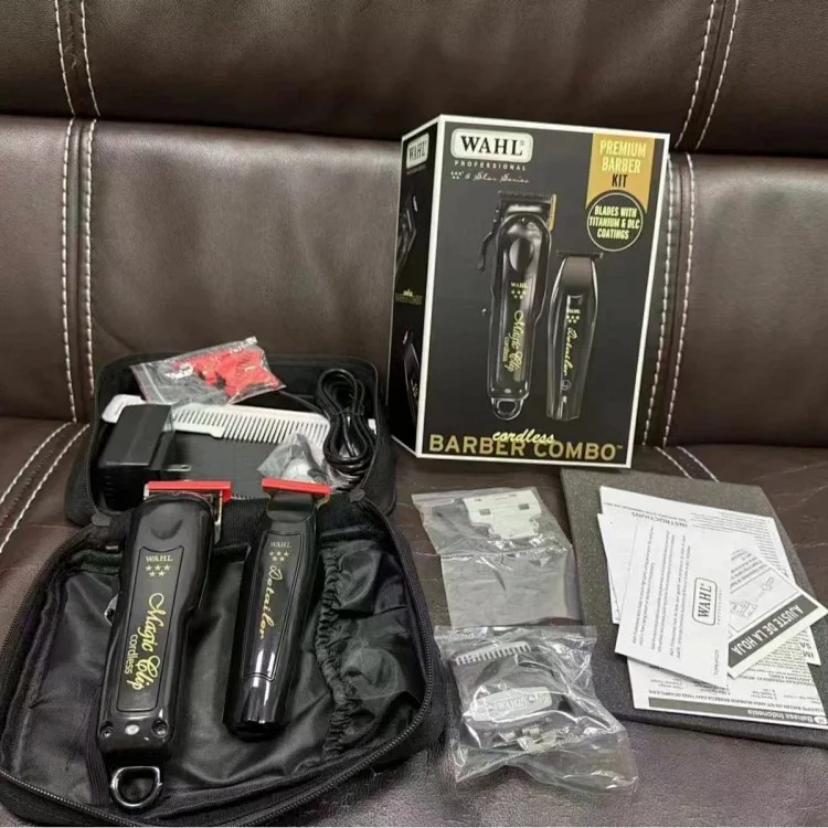 Domestic Wa Cordless Barber Combo Black Magic Clamp and Detail Trimmer 302539