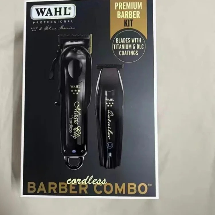 Domestic Wa Cordless Barber Combo Black Magic Clamp and Detail Trimmer 302539