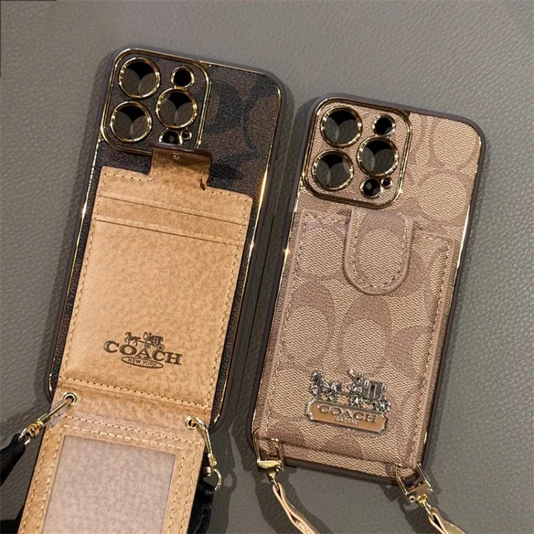 New Apple 17promax crossbody card holder mobile phone case i Phone16 card 11/12 luxury fashion brand 15plu