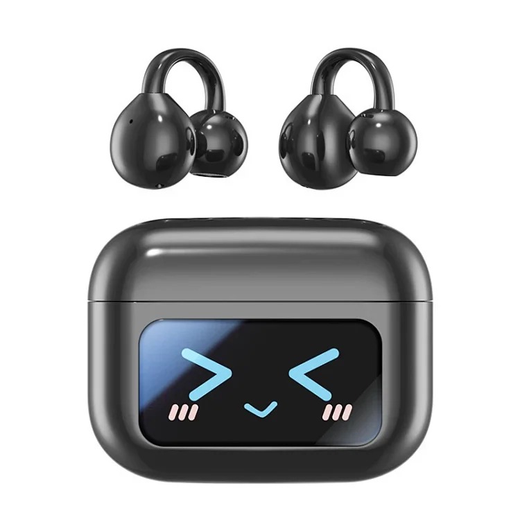 Cross-border popular high-quality color screen clip-on earphones touch smart Bluetooth earphones true wireless sports source factory