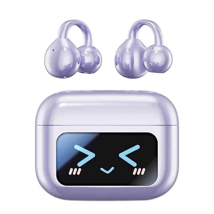 Cross-border popular high-quality color screen clip-on earphones touch smart Bluetooth earphones true wireless sports source factory