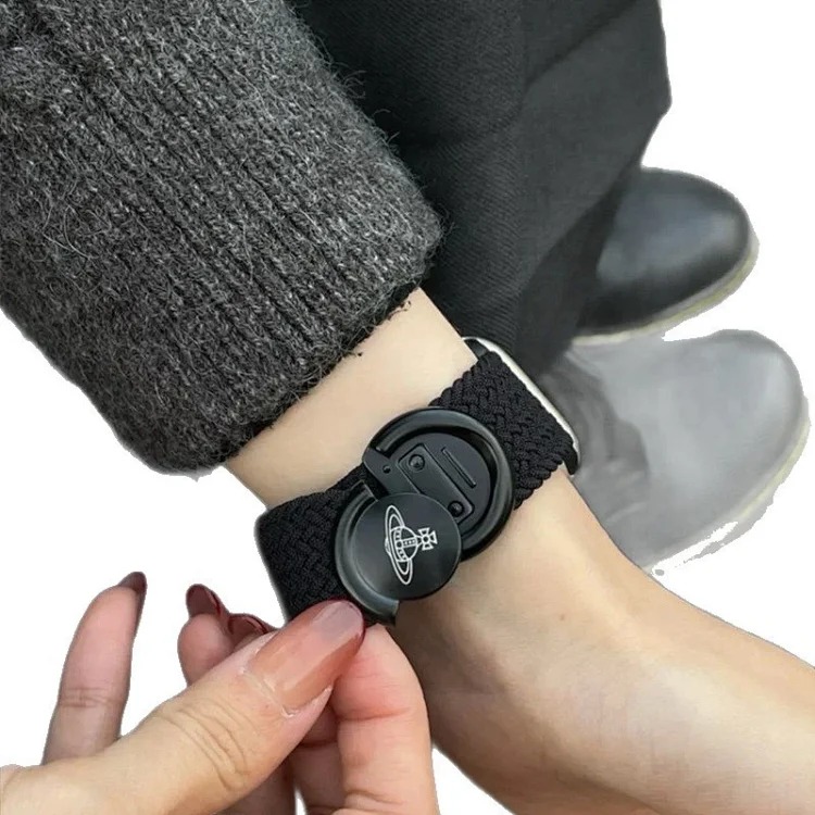 Suitable for Applewatches 11/10/9/8 watch strap Saturn magnetic circle braided nylon female high-end se