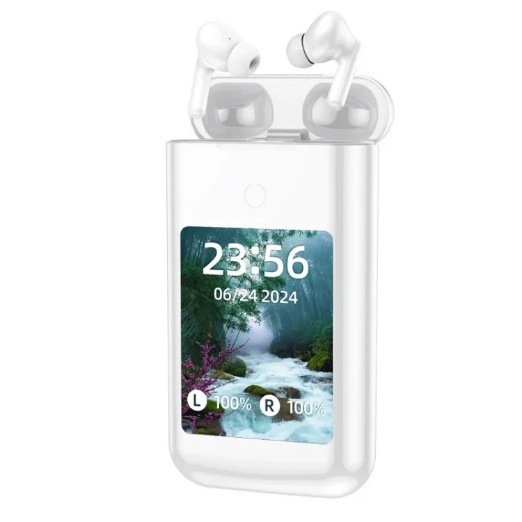 New smart color screen power bank Bluetooth headset multimedia screen three-in-one TF20 upgraded ANC Bluetooth headset