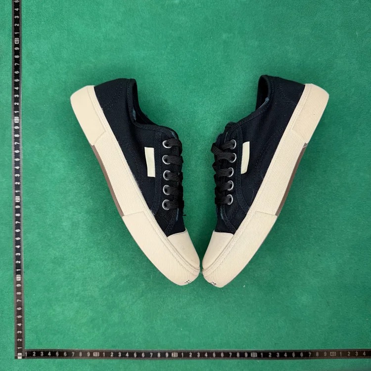 Flat lace up low top canvas shoes TT4 image 5