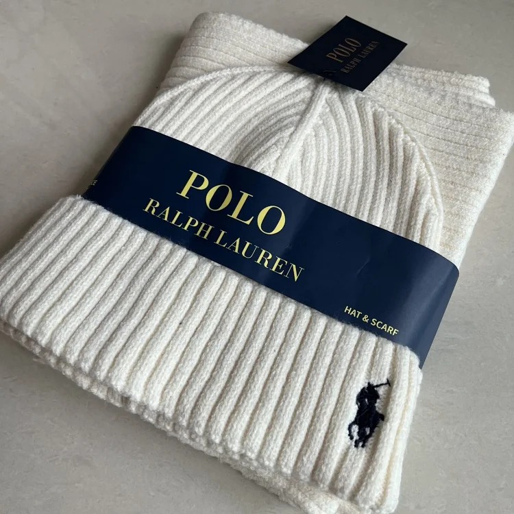 Fashion scarf two piece knitted hat