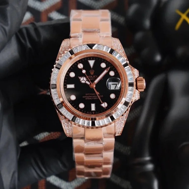 Diamond-set mechanical watch-1039