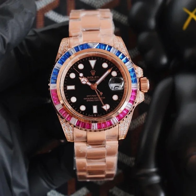 Diamond-set mechanical watch-1039