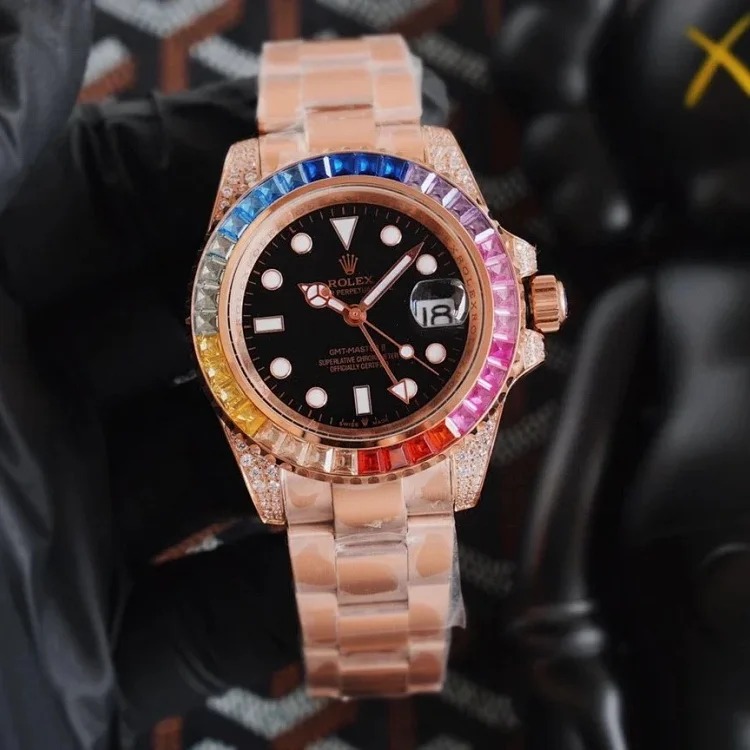 Diamond-set mechanical watch-1039