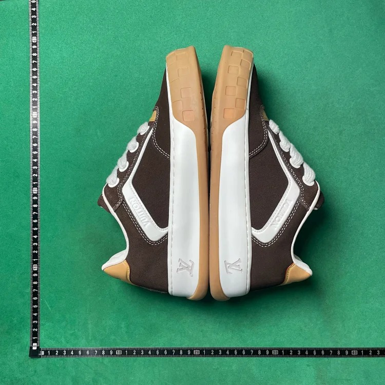 Round toe lace-up sports and casual low-top sneakers BD2 image 5
