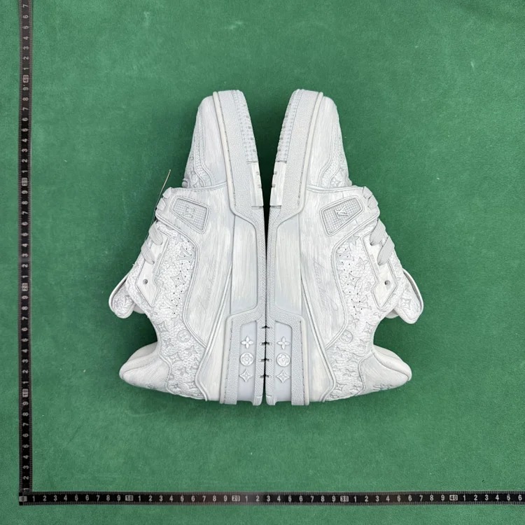 (Customized models are shipped in 3-7 days) TT 3 cow leather letter embossed low-top sneakers