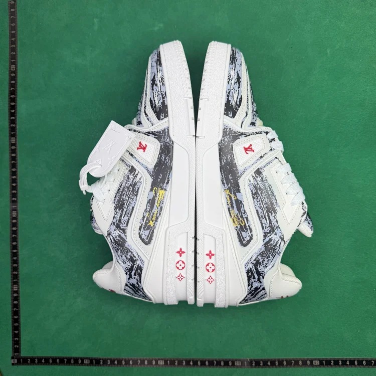 (Customized models are shipped in 3-7 days) TT 6 hand-painted graffiti low-top lace-up fashion sneakers image 2