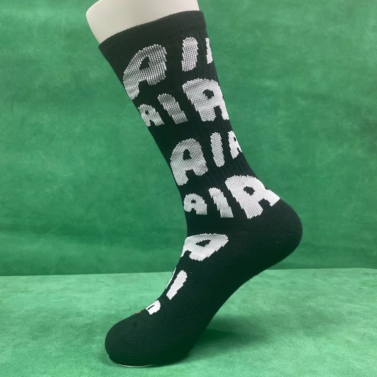 Letter print socks