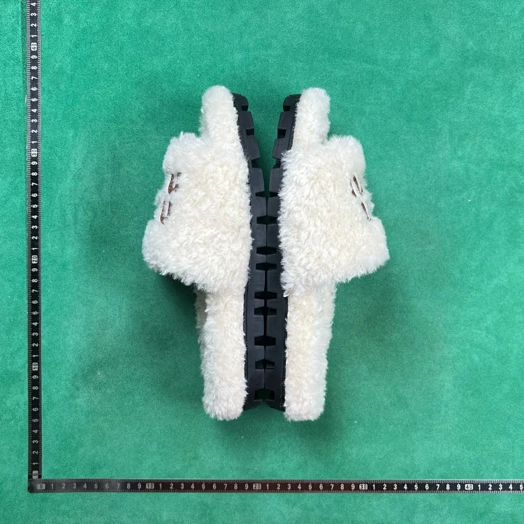 B5D lamb wool cotton small fragrant soft sole plus plush fur shoes image 5