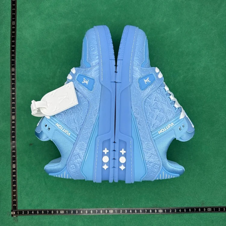 (Customized models are shipped in 3-7 days) TT 6 patent cow leather round toe lace-up pattern embossed low-top sneakers image 2